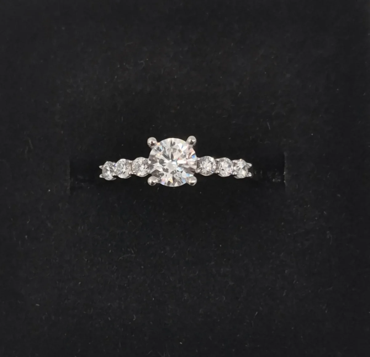 Ariana White Gold Cubic Zirconia Engagement Ring