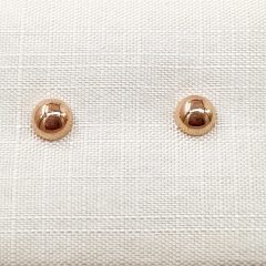 Frieda Yellow Gold Half Ball 5mm Earring