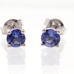 Fabiola White Gold Tanzanite Earrings