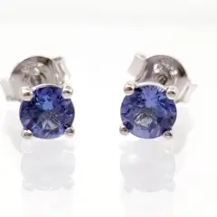 Fabiola White Gold Tanzanite Earrings
