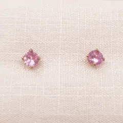 20221227_102837Faridah Faridah Yellow Gold Pink Sapphire Earrings