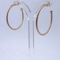 Falken Yellow Gold Hoop Earrings