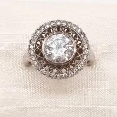 Ami - White Gold - Cubic Zirconia Diamond Ring