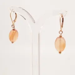 Faya - Yellow Gold Carnelian - Earrings
