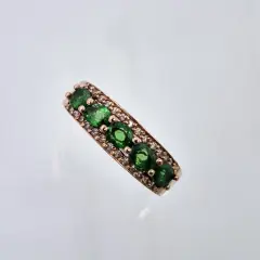 Cathy - Rose Gold Tsavorite Diamond - Ring