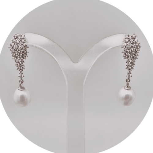 Fleurs - Sterling Silver & Freshwater Pearl - Earrings