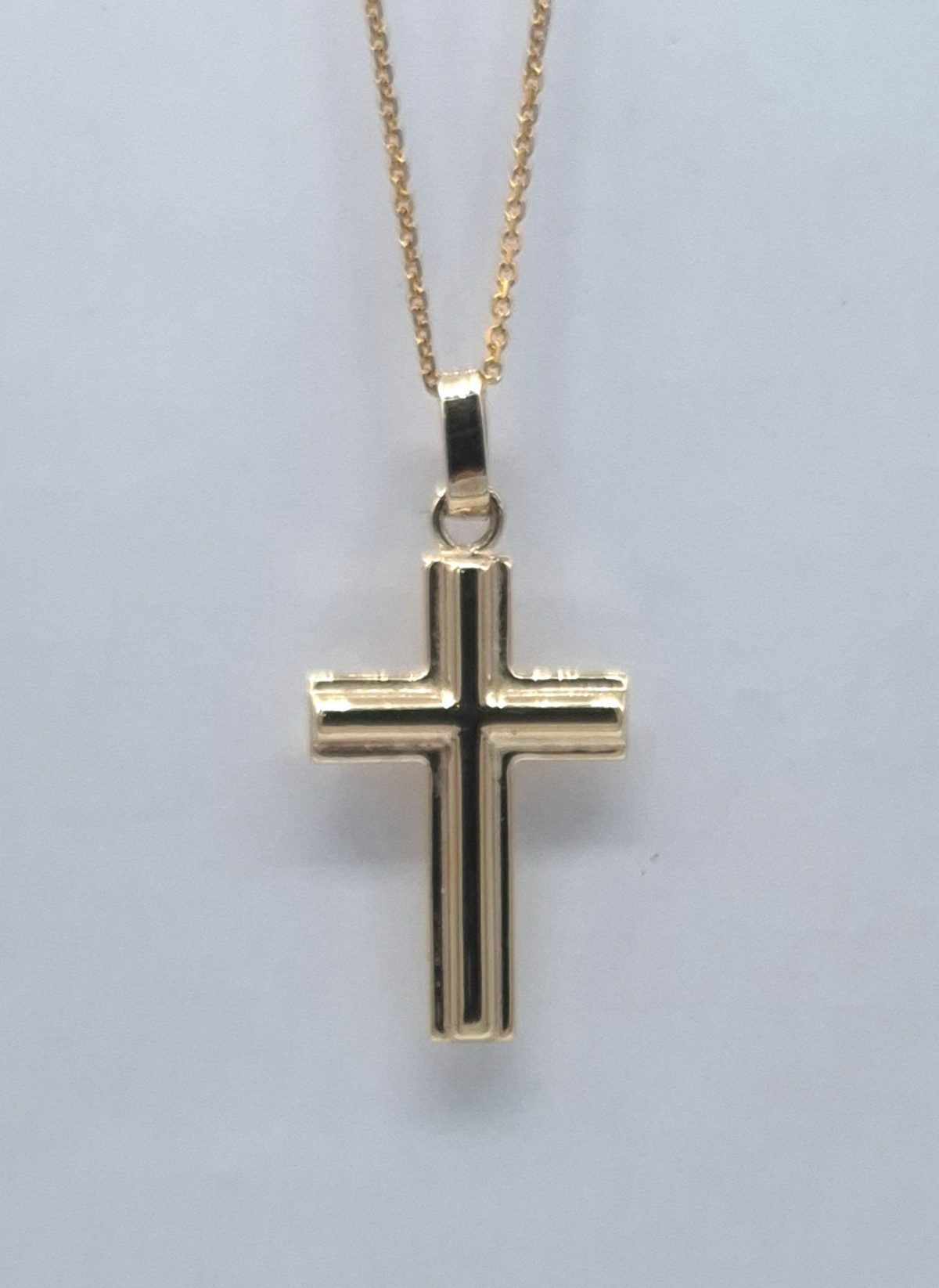 9ct. Yellow Gold Cross, 3cm long