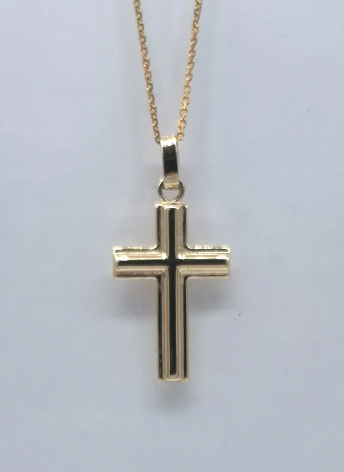 9ct. Yellow Gold Cross, 3cm long