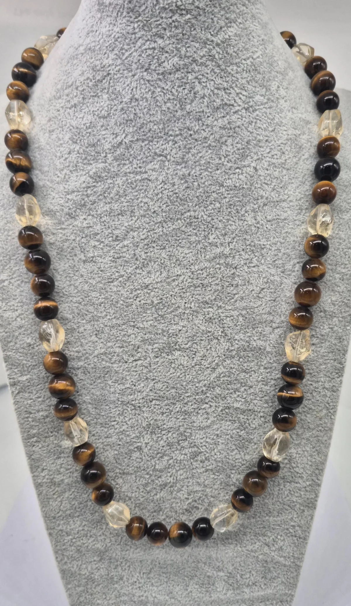 Heily - Tigers Eye & Quartz - Necklace