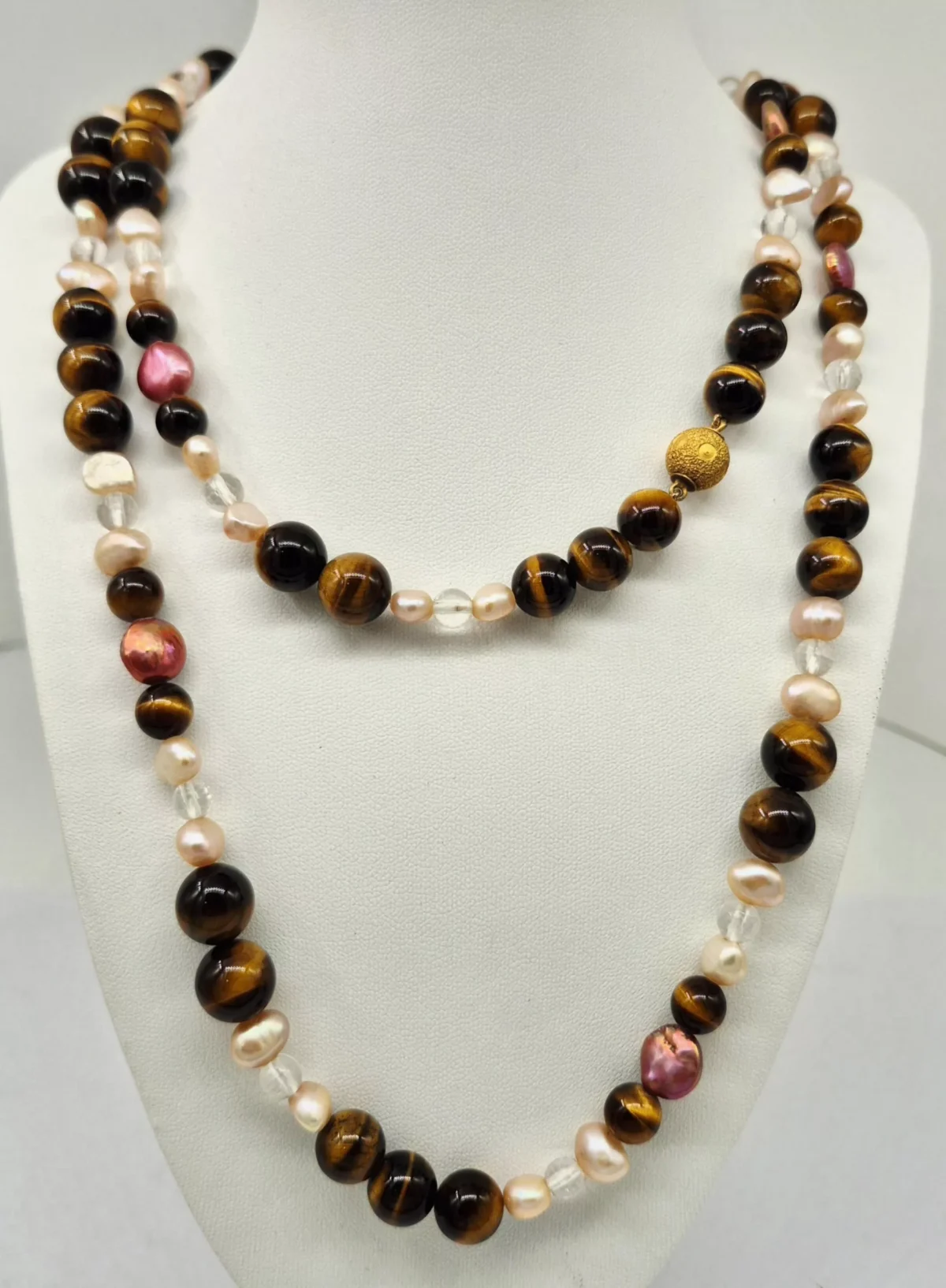 20250930_170931Hillary Hillary - Tigers Eye & Freshwater Pearl - Necklace