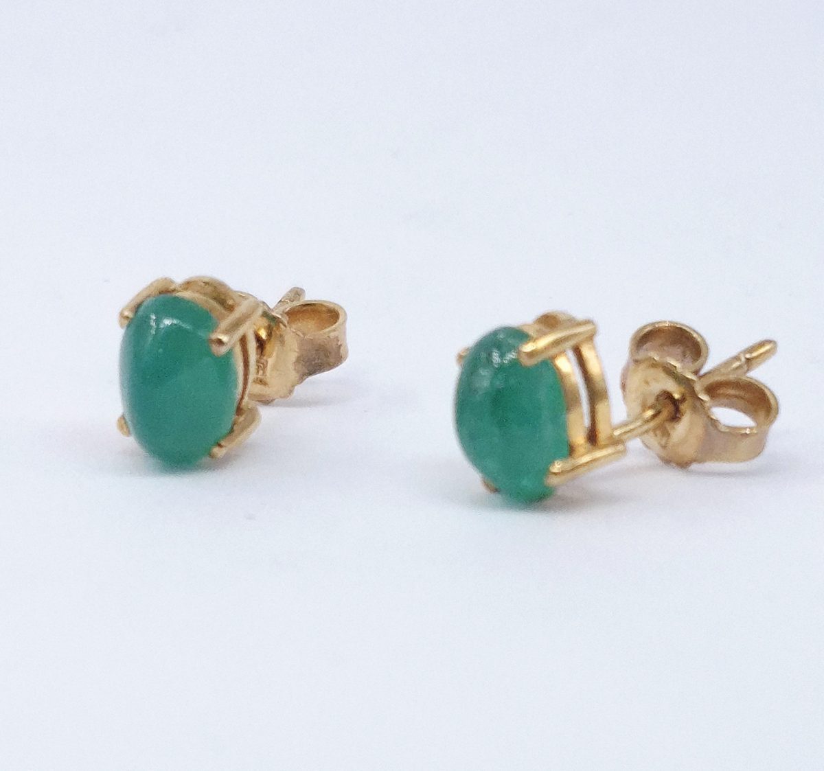 Fahndella - Yellow Gold Emerald - Earrings