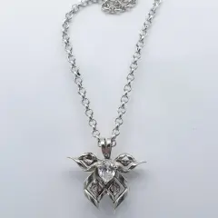 Viola - Sterling Silver Dragon Cubic Zirconia - Necklace