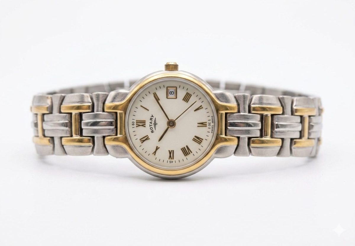 Refurbished, Classic Two-Tone, Swiss Made, and Roman Numeral Dial.