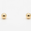 Gold ball stud earrings crafted from 9ct yellow gold with polished finish.