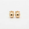 Gold ball stud earrings crafed from 9ct yellow gold with polished finish.