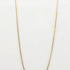 14ct Yellow Gold Anchor link necklace, with lobster clasp, 45cm long, suitable for pendant.