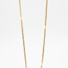 Fine 18ct. Yellow Gold curb chain necklace 45 cm long, suitable for light, small. pendant